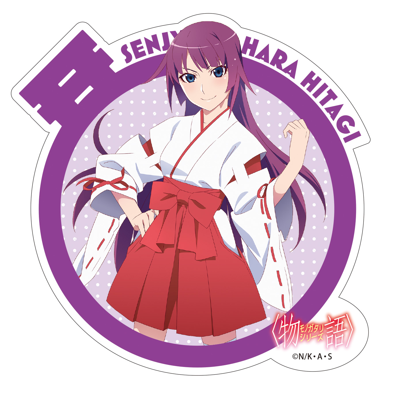 物語シリーズ_ステッカー 戦場ヶ原ひたぎ