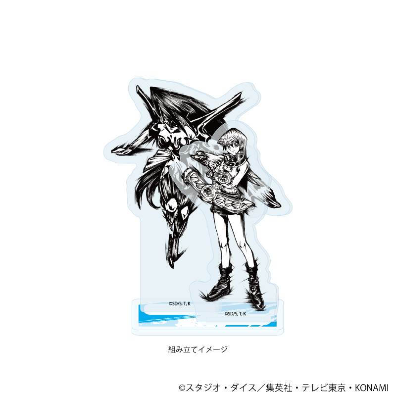 遊☆戯☆王デュエルモンスターズGX_アクリルスタンドプレート07/天上院明日香(墨絵イラスト)	