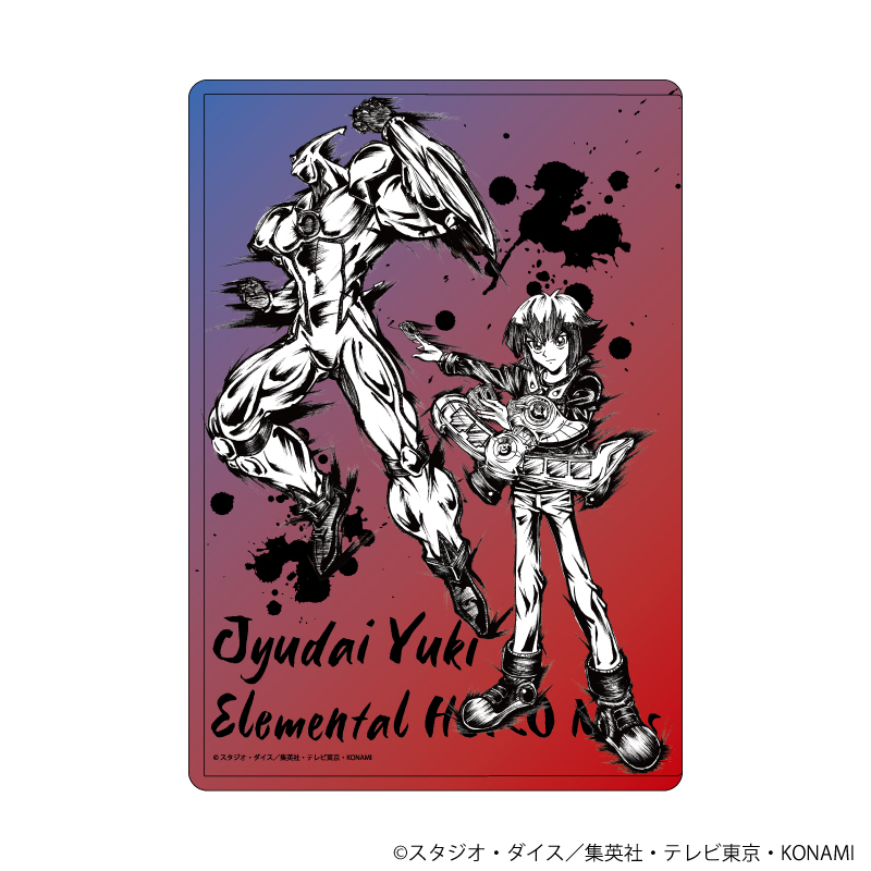 遊☆戯☆王デュエルモンスターズGX_キャラクリアケース14/遊城十代(墨絵イラスト)