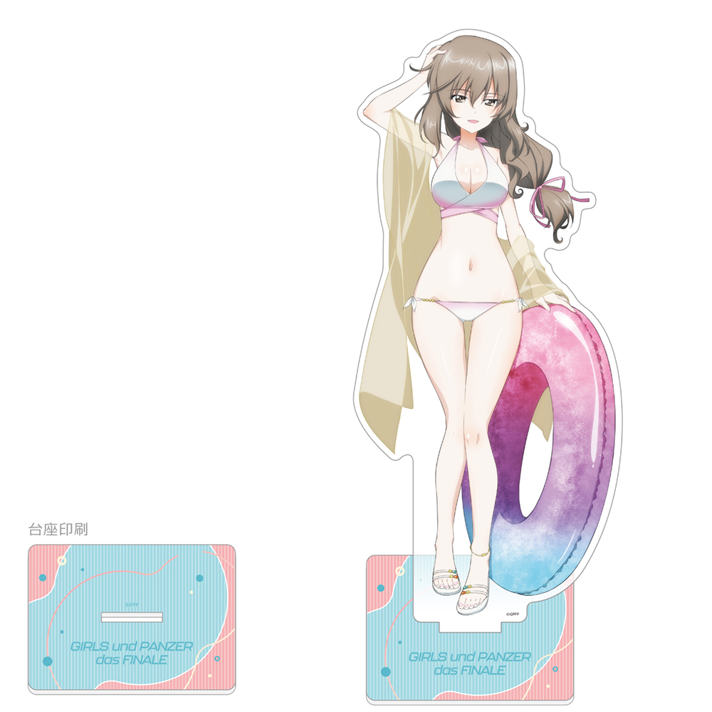 ガールズ＆パンツァー 最終章_描き下ろし特大アクリルスタンド（島田千代／リゾート水着）