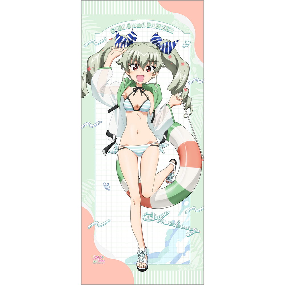 ガールズ＆パンツァー 最終章_描き下ろし特大タペストリー（アンチョビ／リゾート水着）