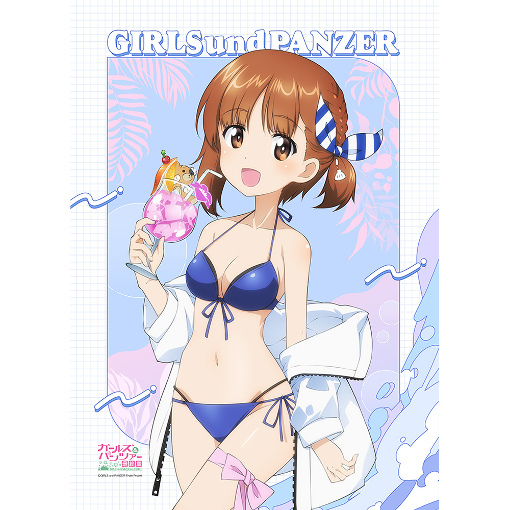 ガールズ＆パンツァー 最終章_描き下ろしB2タペストリー（西住みほ／リゾート水着）