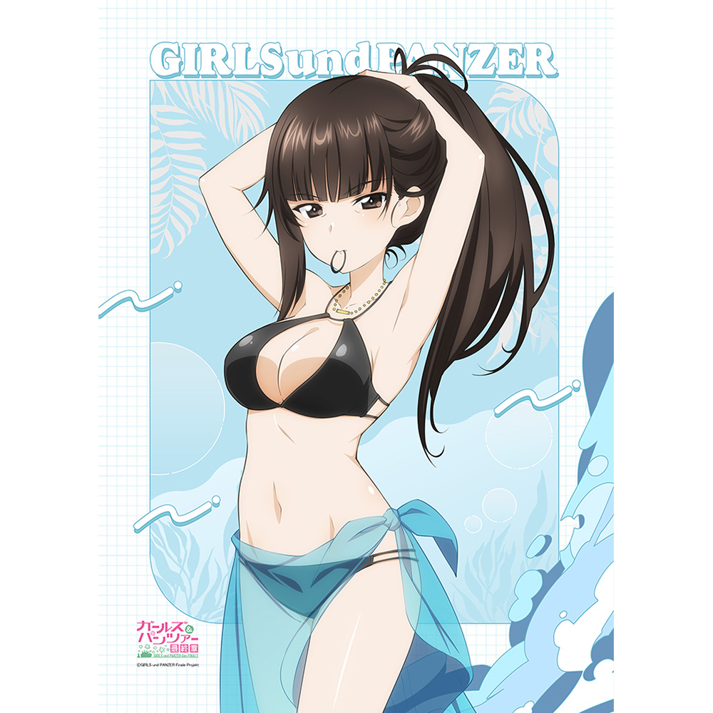 ガールズ＆パンツァー 最終章_描き下ろしB2タペストリー（西住しほ／リゾート水着）