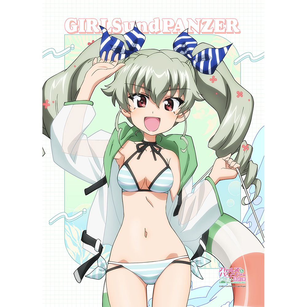 ガールズ＆パンツァー 最終章_描き下ろしB2タペストリー（アンチョビ／リゾート水着）