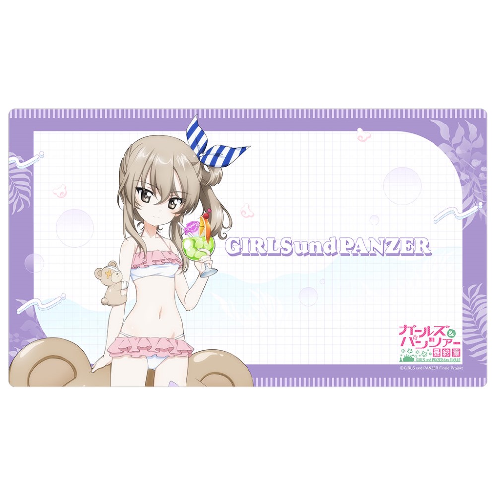 ガールズ＆パンツァー 最終章_描き下ろしラバーマット（島田愛里寿／リゾート水着）