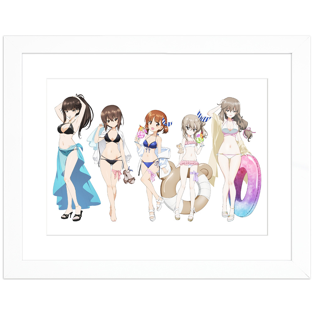 ガールズ＆パンツァー 最終章_描き下ろしキャラファイングラフ（リゾート水着）A4