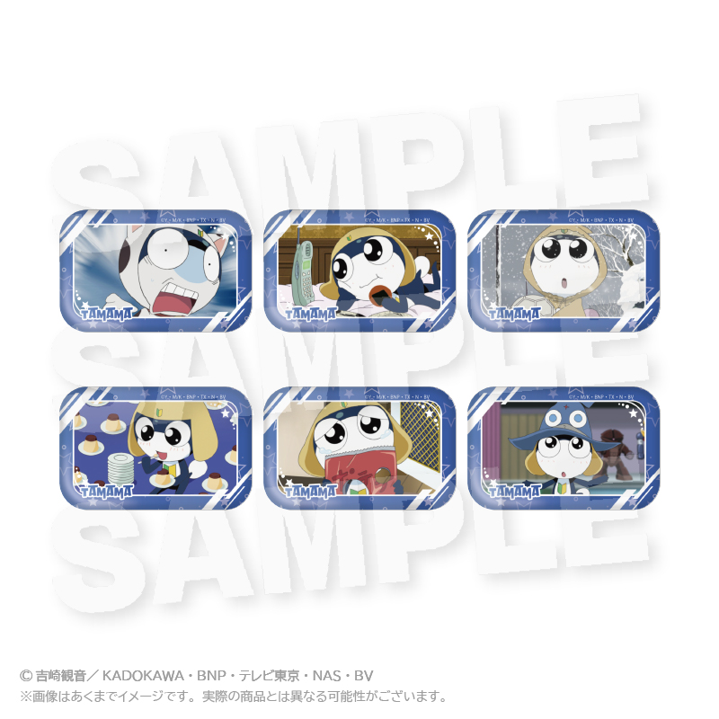 ケロロ軍曹_コレクションスクエア缶バッジ　タママver.　【コンプリートBOX／6個入り】