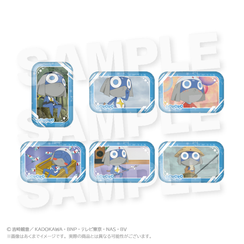 ケロロ軍曹_コレクションスクエア缶バッジ　ドロロver.　【コンプリートBOX／6個入り】