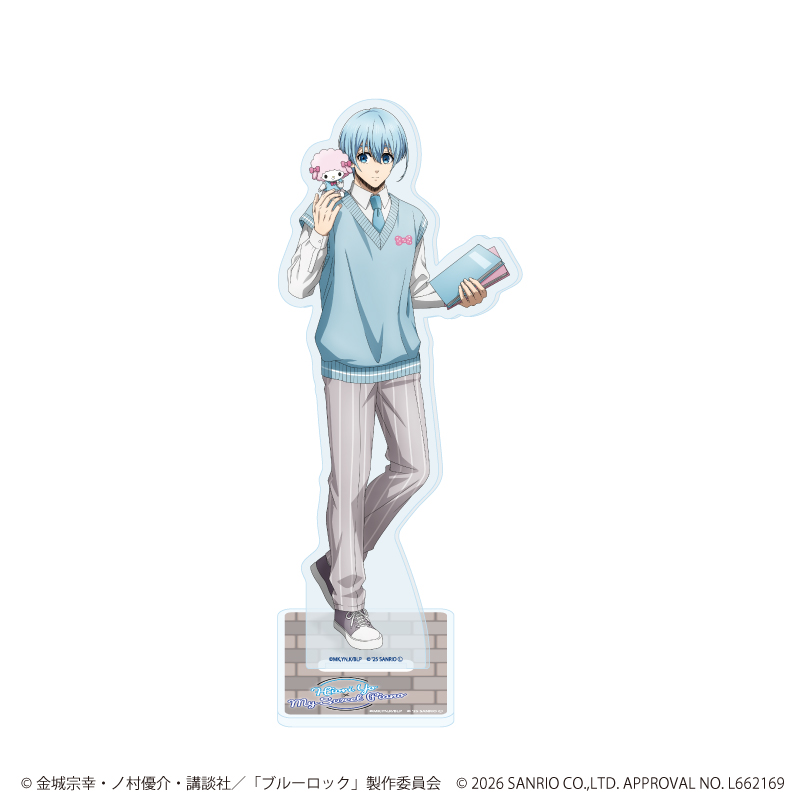 ブルーロック×サンリオキャラクターズ_アクリルスタンド36/氷織 羊×マイスウィートピアノ(コラボイラスト)