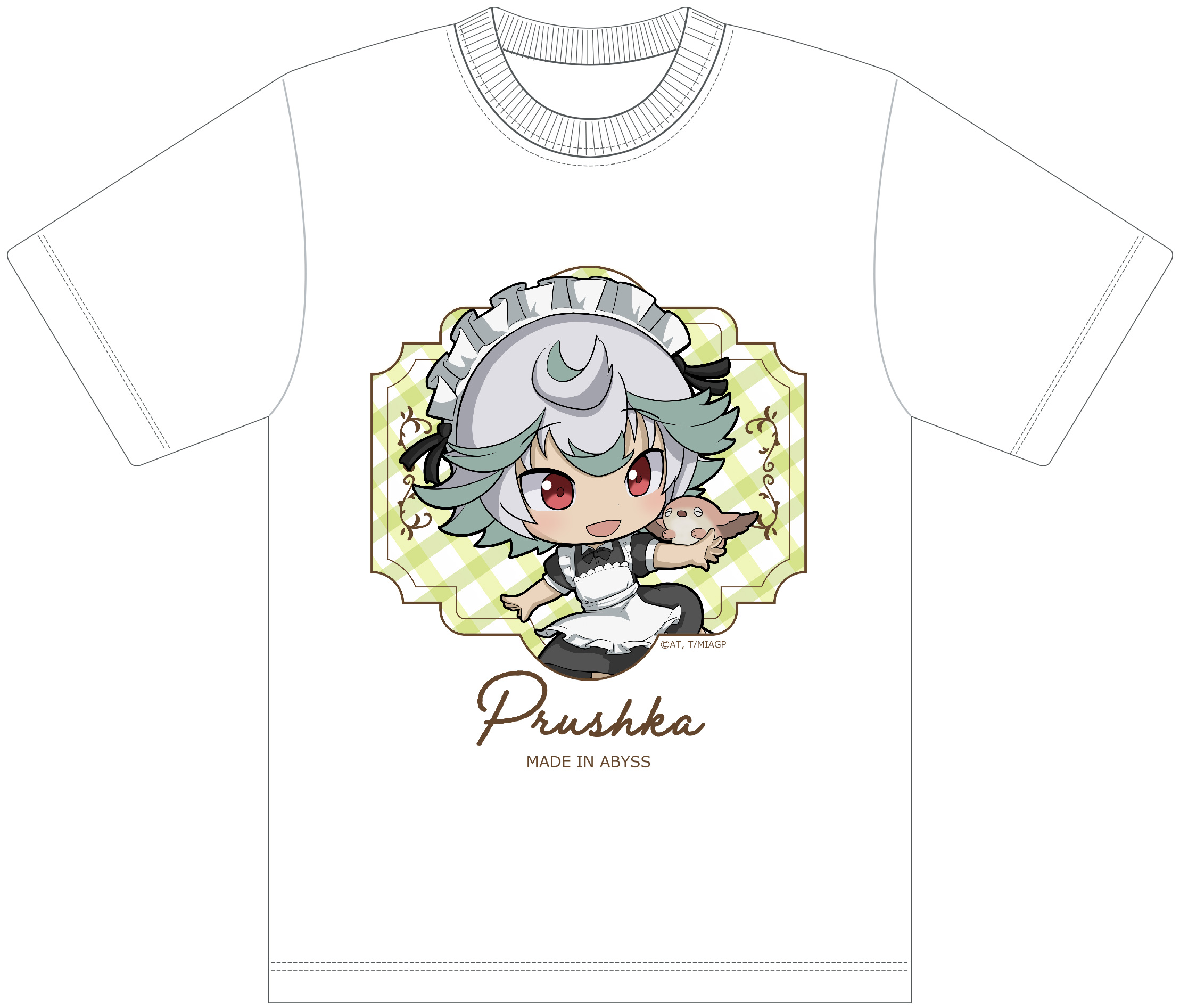 メイドインアビス_サイズXL_【描き起こし】Tシャツ　プルシュカ(メイド)
