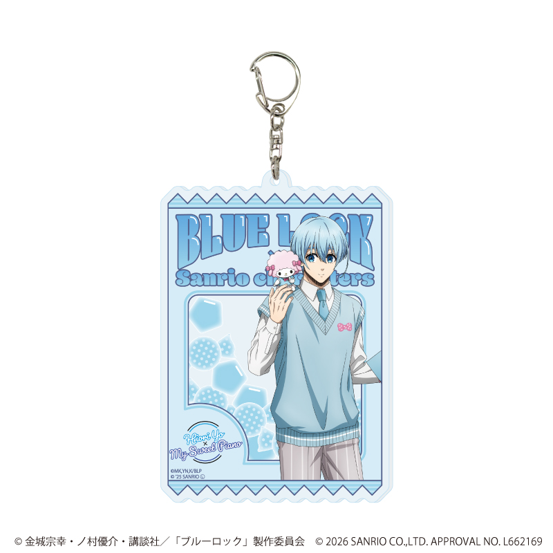 ブルーロック×サンリオキャラクターズ_デカアクリルキーホルダー29/氷織 羊×マイスウィートピアノ(コラボイラスト)