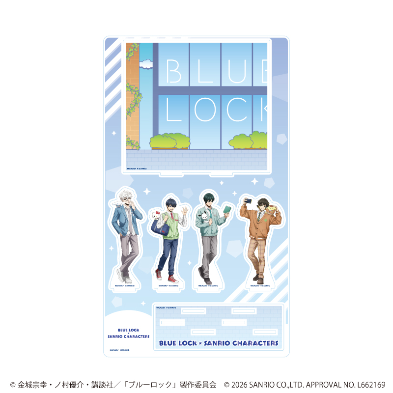 ブルーロック×サンリオキャラクターズ_プレミアム アクリルジオラマプレート06/Aパターン(コラボイラスト)