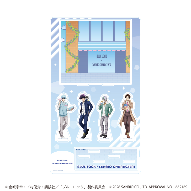 ブルーロック×サンリオキャラクターズ_プレミアム アクリルジオラマプレート07/Bパターン(コラボイラスト)