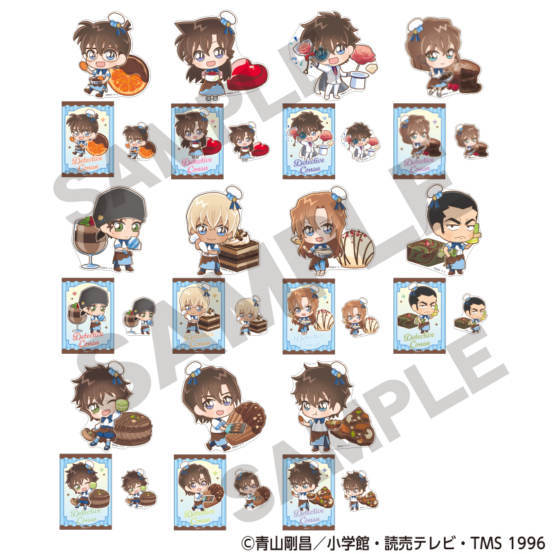 名探偵コナン_トレーディングステッカー　きゃらペコ　ショコラティエ　【コンプリートBOX／11パック入り】