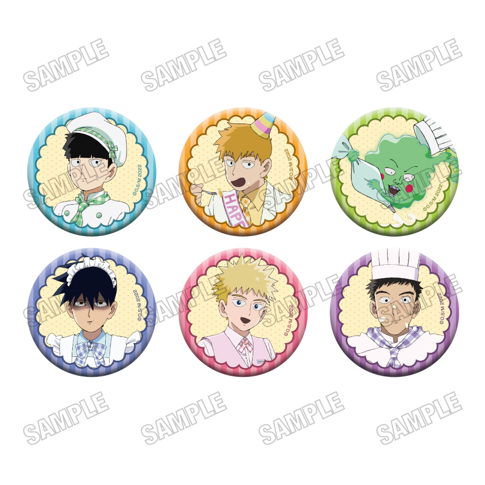 モブサイコ100 Ⅲ_描き下ろし缶バッジコレクション【霊幻バースデー2025ver.】　【コンプリートBOX／6個入り】