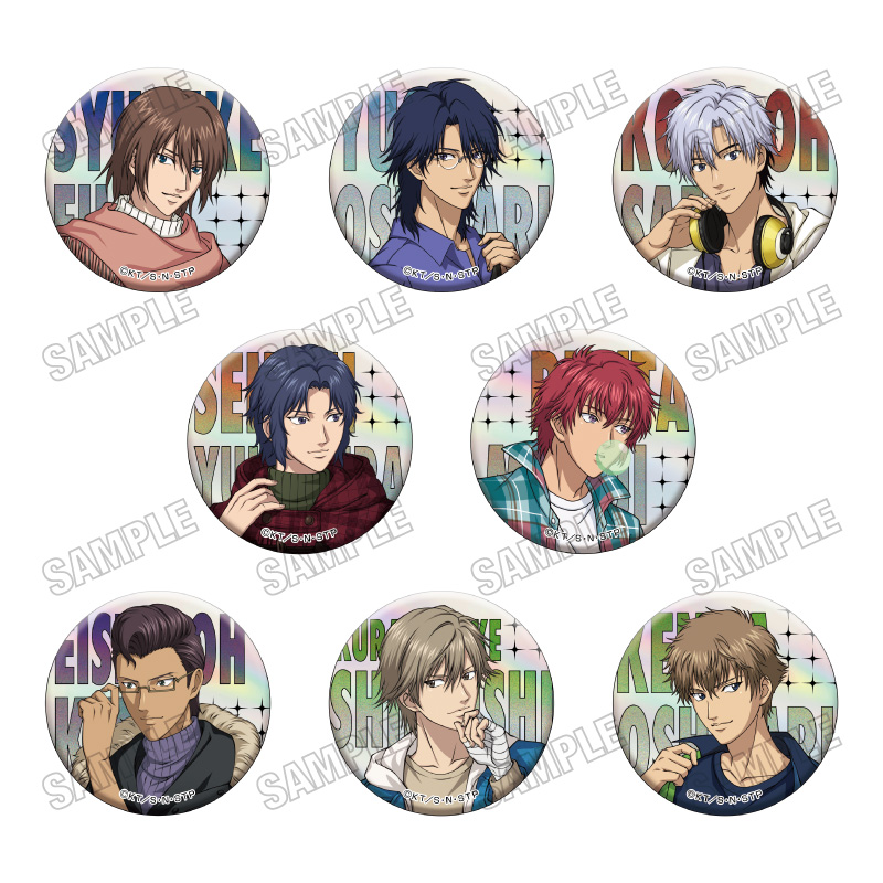 新テニスの王子様_描き下ろし缶バッジコレクション【オフの日ver.】　【コンプリートBOX／8個入り】