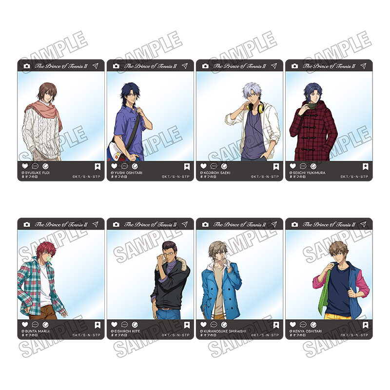 新テニスの王子様_描き下ろしクリアカードコレクション【オフの日ver.】　【コンプリートBOX／8パック入り】