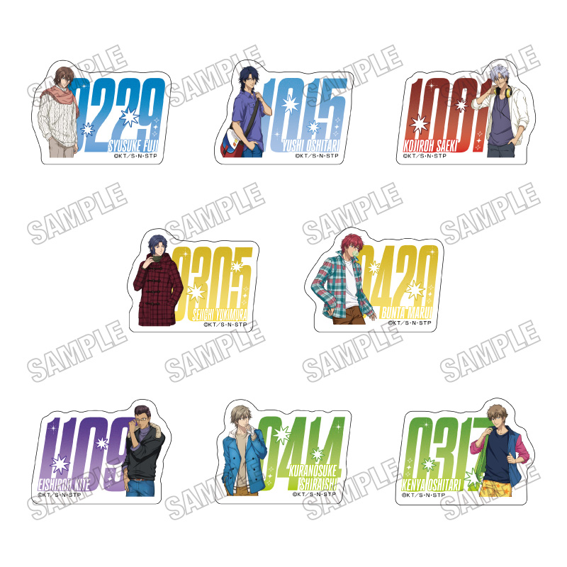 新テニスの王子様_描き下ろしアクリルブロックコレクション【オフの日ver.】　【コンプリートBOX／8個入り】