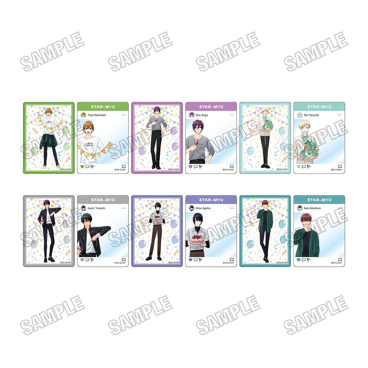 スタミュ_描き下ろしクリアカードコレクション　【コンプリートBOX／6パック入り】