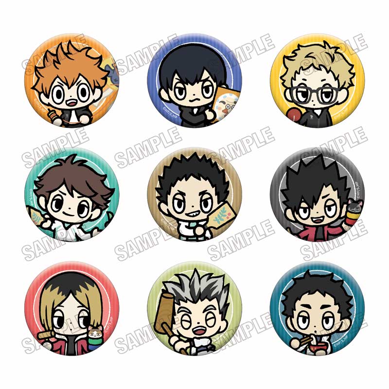 ハイキュー!!_ミニキャラ缶バッジコレクション【お正月ver.】　【コンプリートBOX／9個入り】