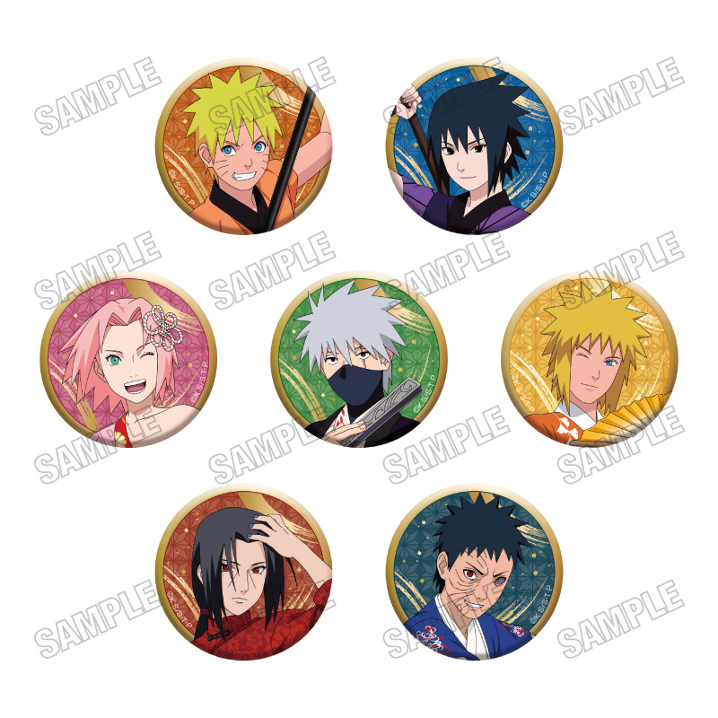 NARUTO-ナルト- 疾風伝_描き下ろし缶バッジコレクション【演舞ver.】　【コンプリートBOX／7個入り】