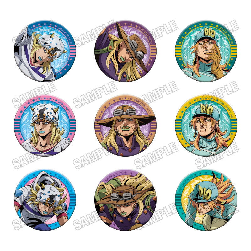 スティール・ボール・ラン ジョジョの奇妙な冒険_缶バッジコレクション【JF26】　【コンプリートBOX／9個入り】