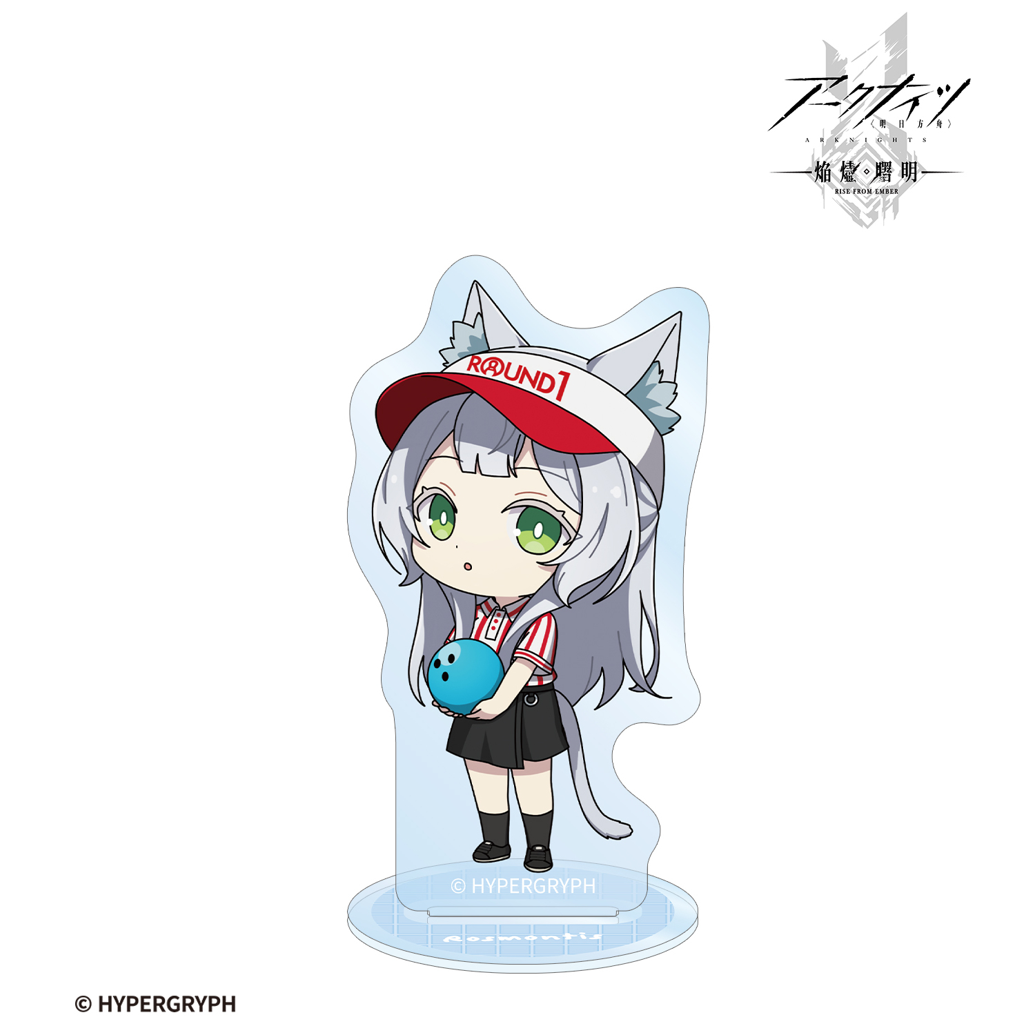 アークナイツ【焔燼曙明/RISE FROM EMBER】_ロスモンティス ちびキャラ アクティビティスタッフver. アクリルスタンド