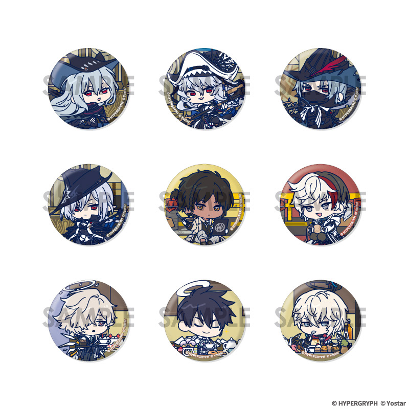 アークナイツ_わちゃっと！トレーディング缶バッジ Vol.2【BOX／9個入り】【コンプリートBOX】