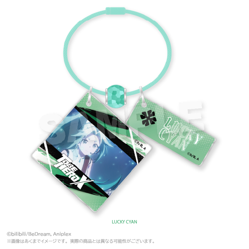 TO BE HERO X_ワイヤーキーホルダー　LUCKY CYAN