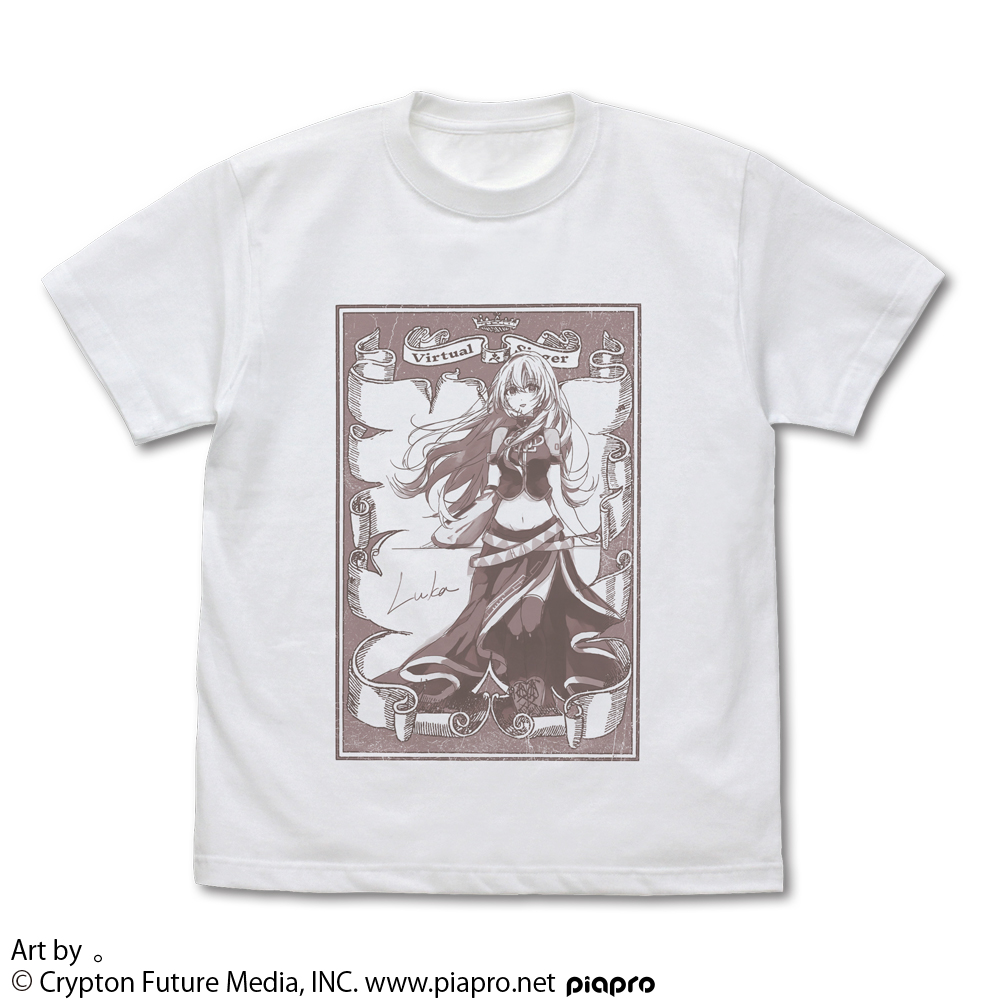 巡音ルカ_Lサイズ_Tシャツ 。 Ver./WHITE