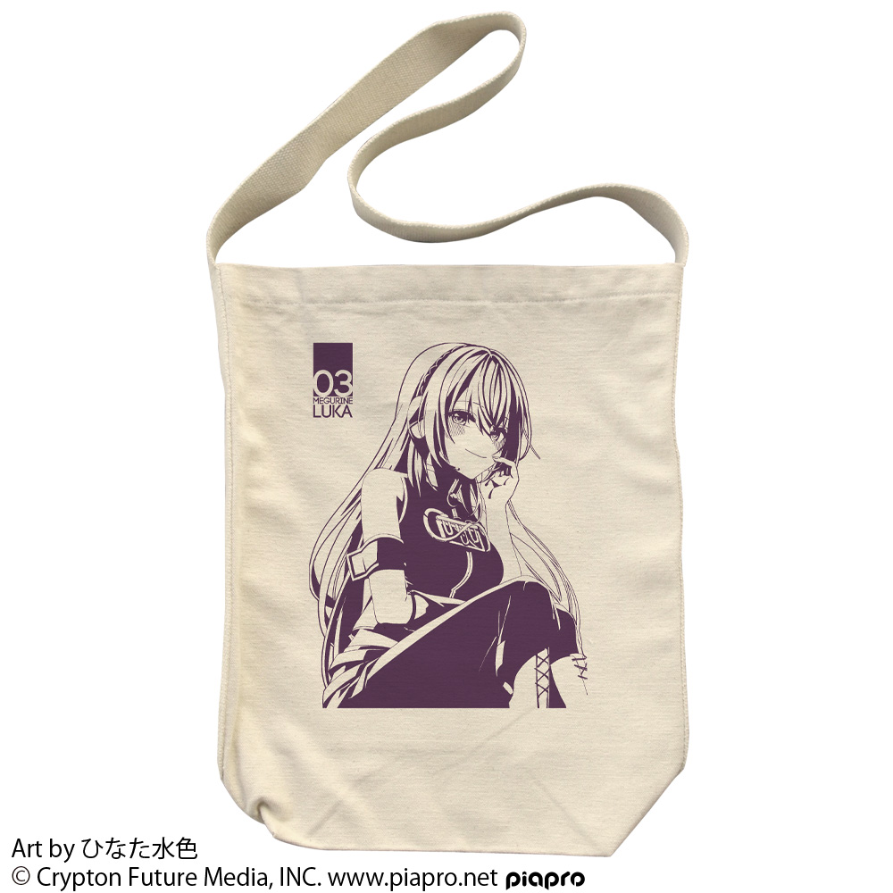 巡音ルカ_ショルダートート ひなた水色 Ver./NATURAL