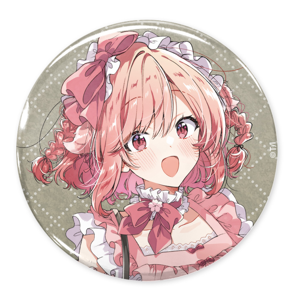 ささやくように恋を唄う_木野ひまり 65mm缶バッジ アフタヌーンティーVer.