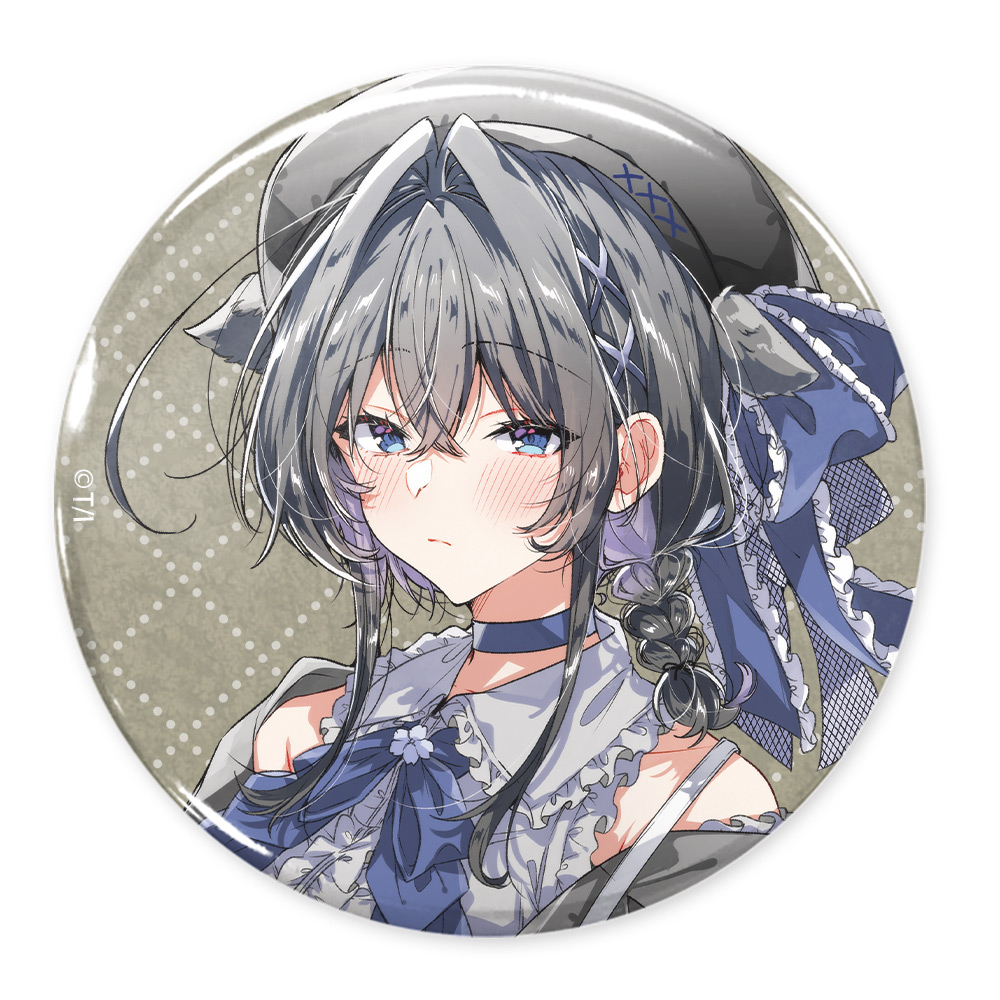 ささやくように恋を唄う_朝凪依 65mm缶バッジ アフタヌーンティーVer.