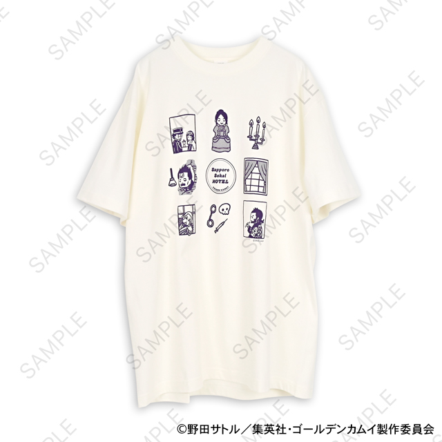 ゴールデンカムイ_ビィズニィズ クルーネックTシャツB(札幌世界ホテル)