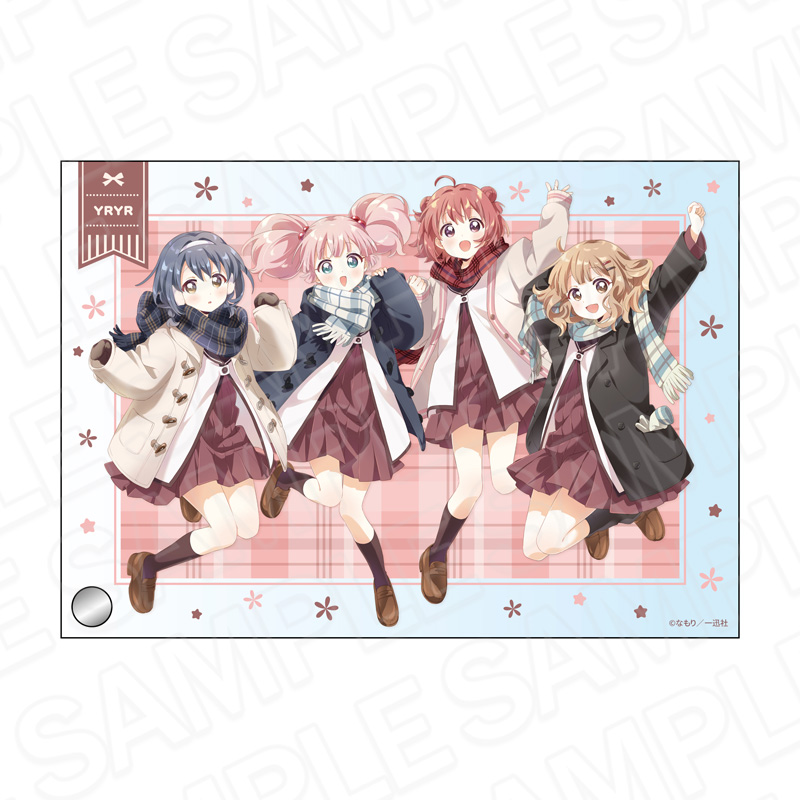 ゆるゆり_ミニアクリルアート あかり&ちなつ&櫻子&向日葵 マフラー ver.