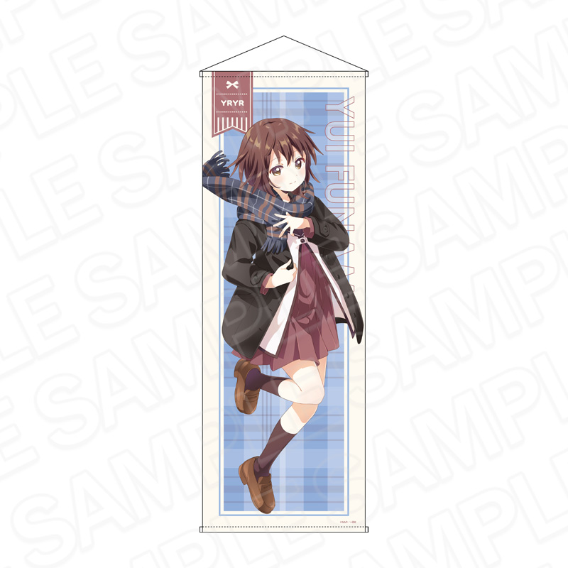 ゆるゆり_特大タペストリー 船見結衣 マフラー ver.