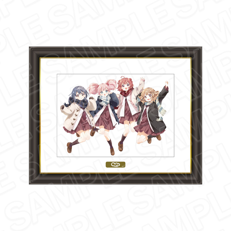 ゆるゆり_メモリアルアート あかり&ちなつ&櫻子&向日葵 マフラー ver.