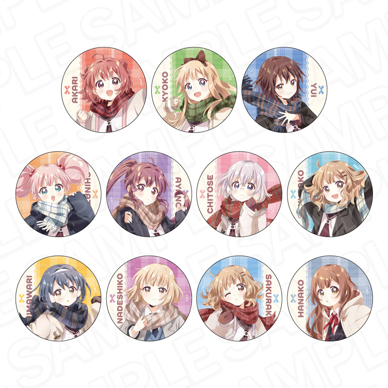 ゆるゆり×大室家_ホログラムカンバッジ(ランダム) マフラー ver.