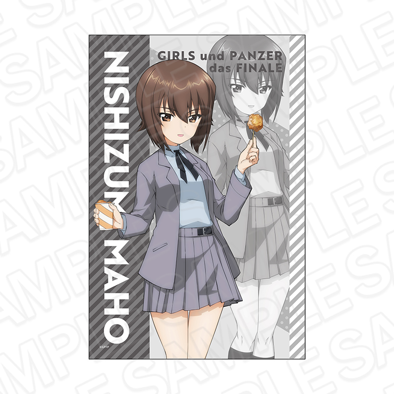 ガールズ&パンツァー 最終章_フェイスタオル 西住 まほ 食べ歩き ver.