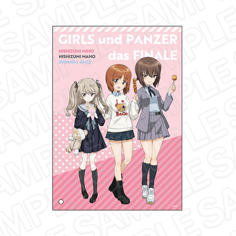 ガールズ&パンツァー 最終章_ミニアクリルアート 西住 みほ&西住 まほ&島田 愛里寿 食べ歩き ver.