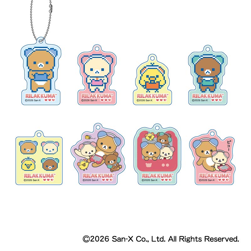 リラックマ_ゲーミングリラックマ アクリルキーホルダー　【BOX／8個入り】