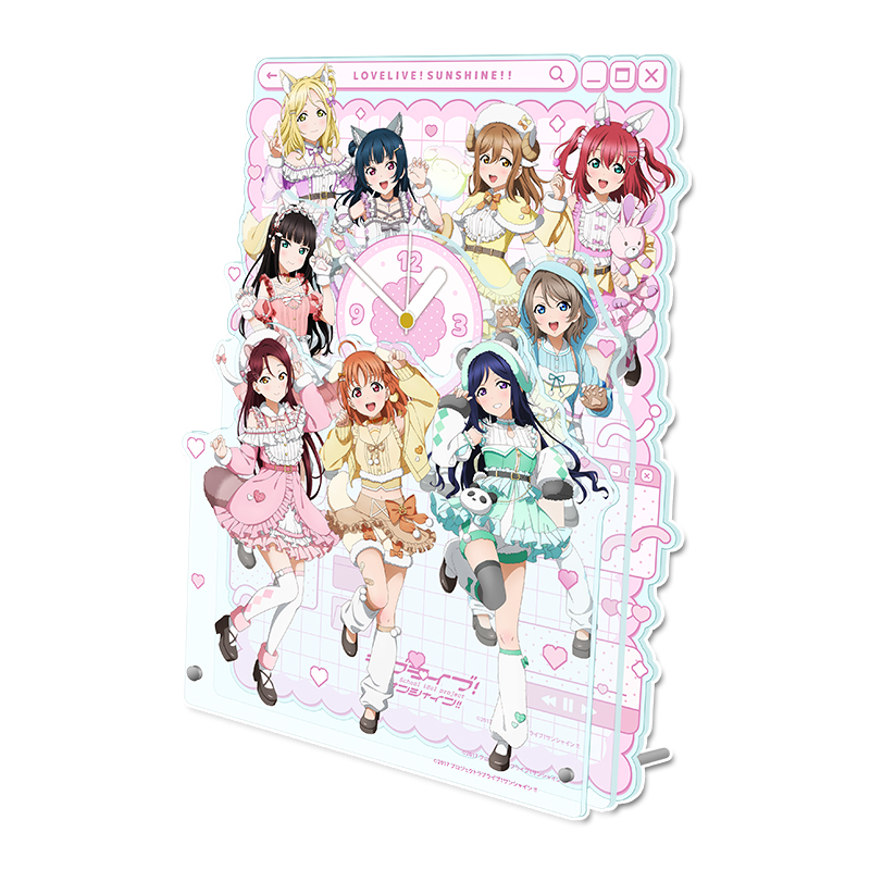 ラブライブ！サンシャイン!!_描き下ろし BIGアクリル置時計 アニマル衣装