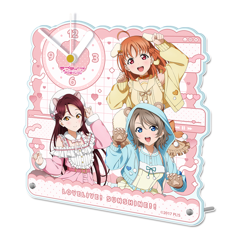 ラブライブ！サンシャイン!!_描き下ろし アクリル置時計 【2年生】 アニマル衣装