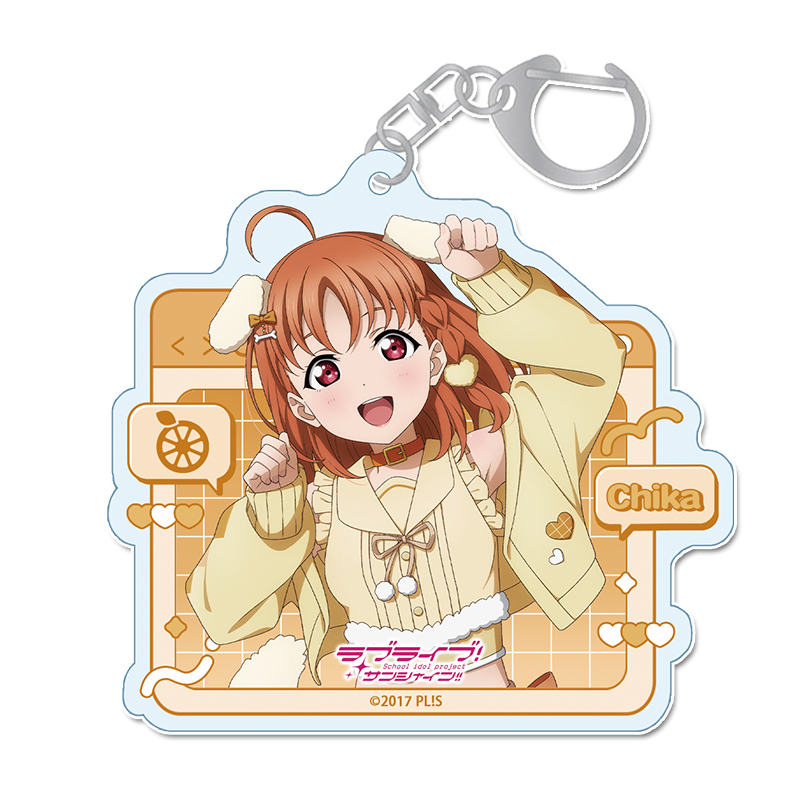 ラブライブ！サンシャイン!!_描き下ろし アクリルキーホルダー 【高海 千歌】 アニマル衣装