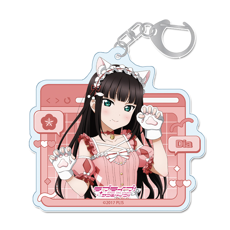 ラブライブ！サンシャイン!!_描き下ろし アクリルキーホルダー 【黒澤 ダイヤ】 アニマル衣装