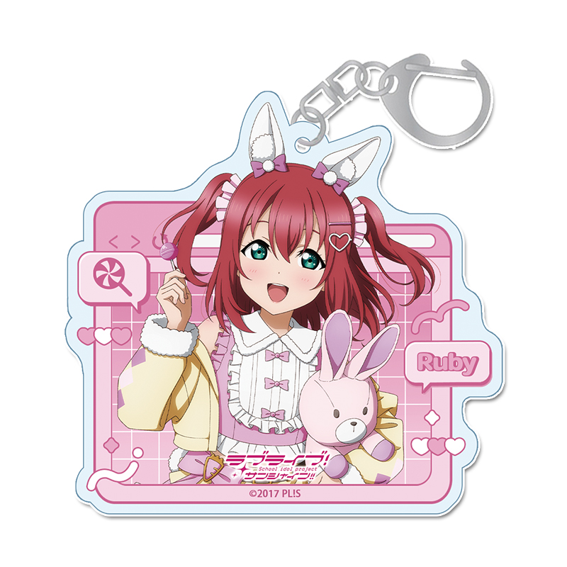 ラブライブ！サンシャイン!!_描き下ろし アクリルキーホルダー 【黒澤 ルビィ】 アニマル衣装