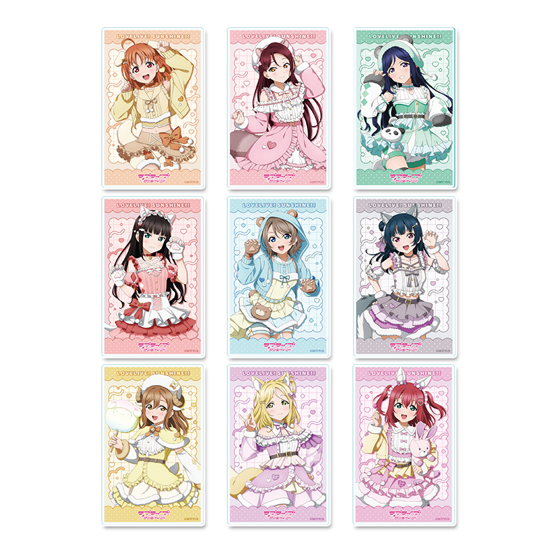 ラブライブ！サンシャイン!!_描き下ろし トレーディングアクリルカード アニマル衣装　【BOX／9パック入り】