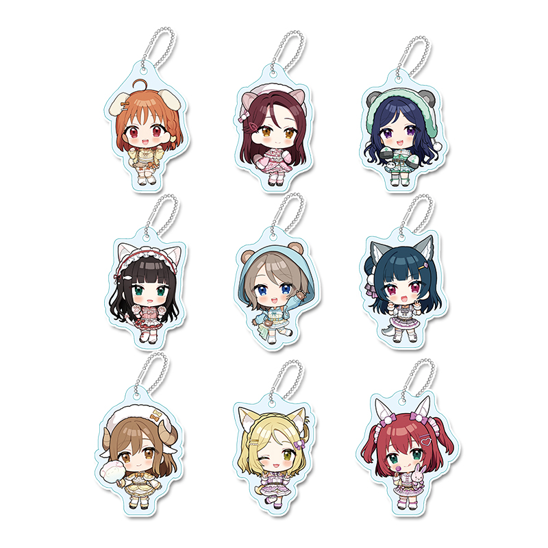 ラブライブ！サンシャイン!!_ぷちちょこ トレーディングアクリルキーホルダー アニマル衣装　【BOX／9個入り】
