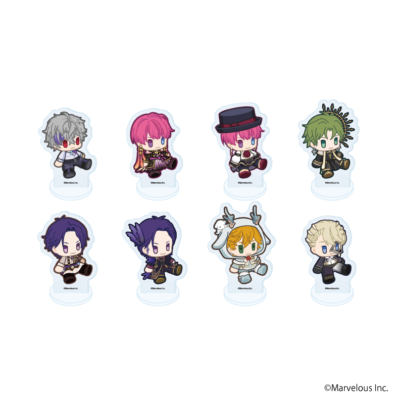 千銃士:Rhodoknight_アクリルぷちスタンド55/コンプリートセット(全8種)(公式イラスト)【コンプリートセット／8個入り】