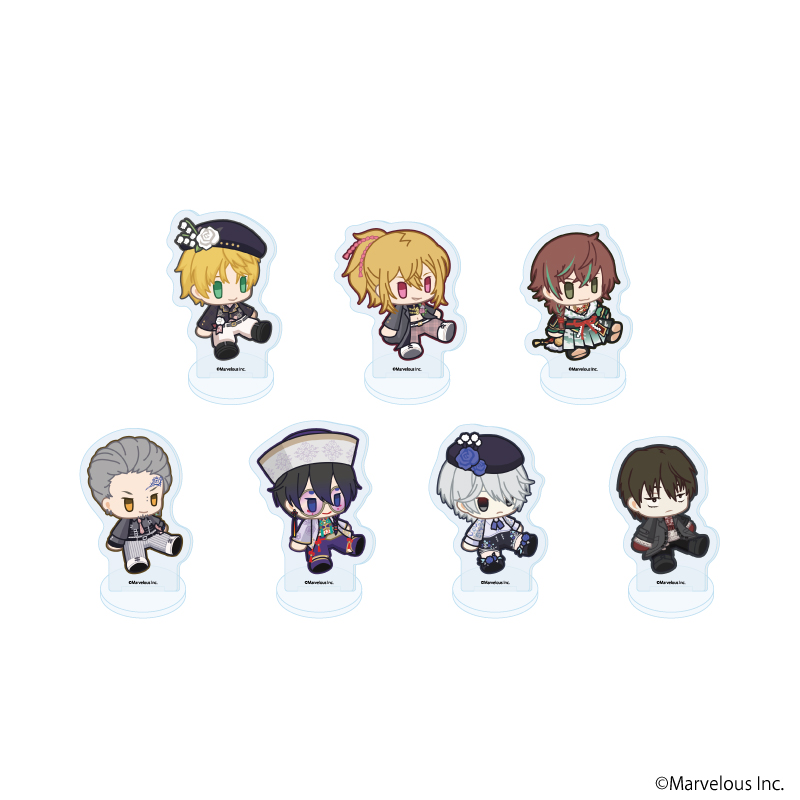 千銃士:Rhodoknight_アクリルぷちスタンド57/コンプリートセット(全7種)(公式イラスト)【コンプリートセット／7個入り】